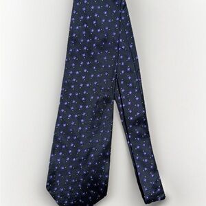 Lauren Ralph Lauren geometric patterned necktie, likely made of 100% silk